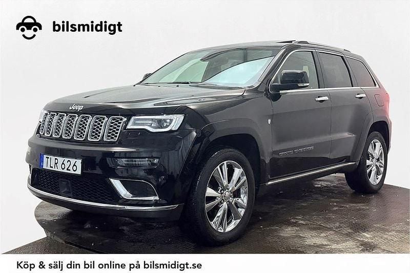 Svart Begagnad 2018 Jeep Grand Cherokee Summit SUV | 321 900 kr (Lite dyr) - Bild 1/3