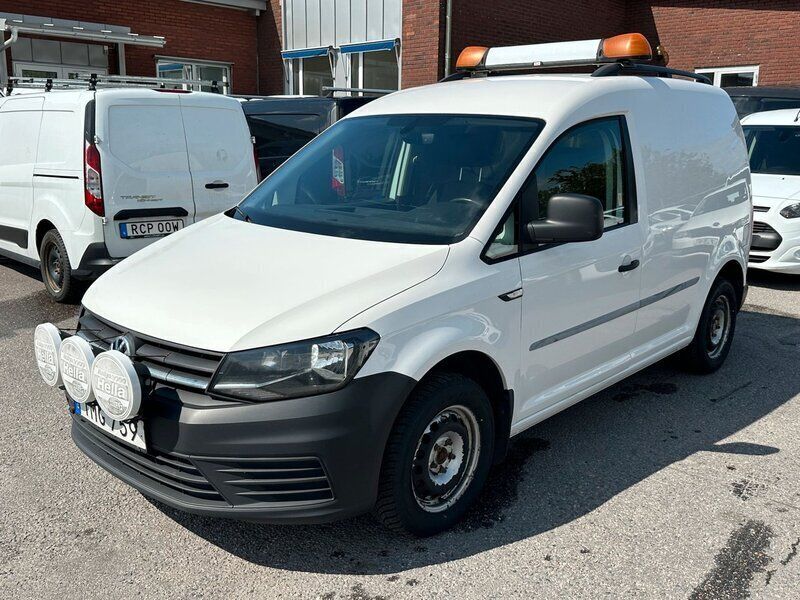 Vit Begagnad 2016 VW Caddy Minibuss | 76 000 kr (Bra pris) - Bild 1/4