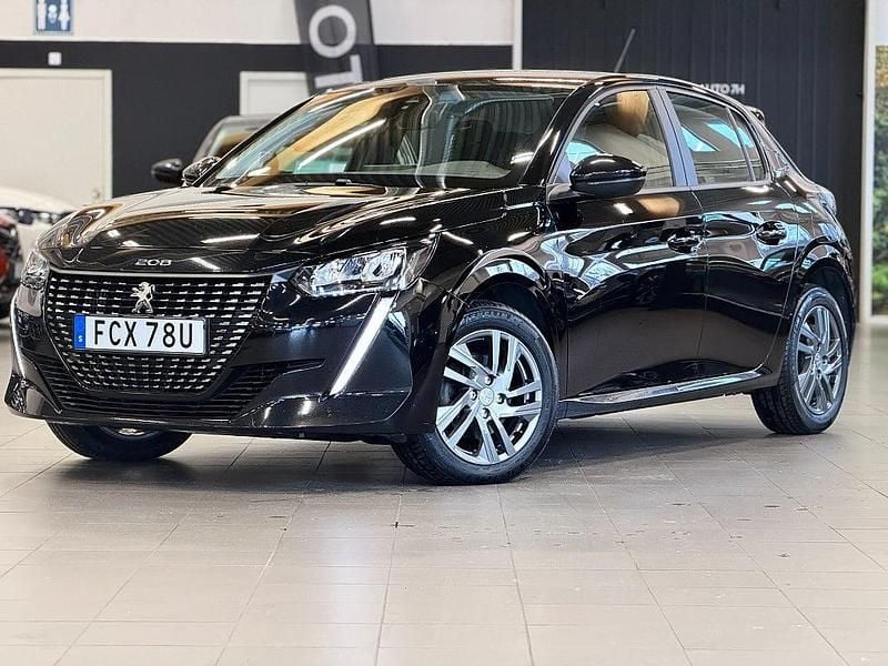 Svart Begagnad 2022 Peugeot 208 Halvkombi | 174 900 kr (Marknadspris) - Bild 1/4