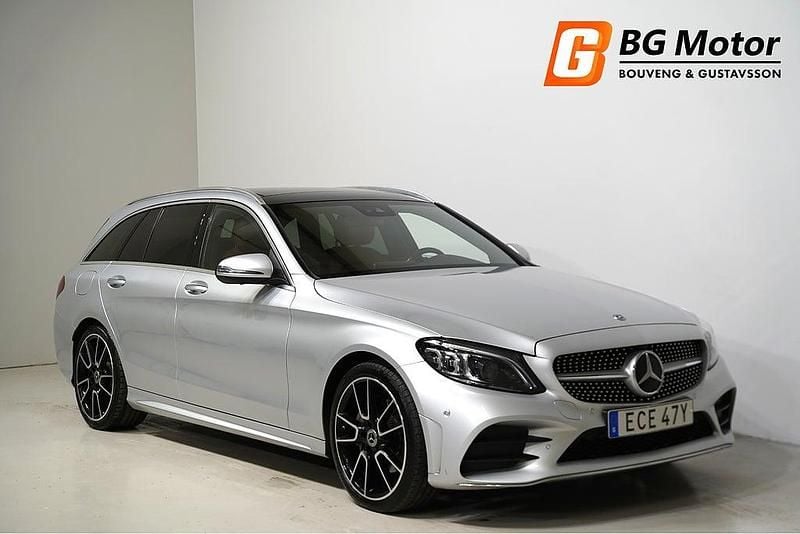 Silver Begagnad 2019 Mercedes C220 AMG Kombi | 269 500 kr (Marknadspris) - Bild 1/4