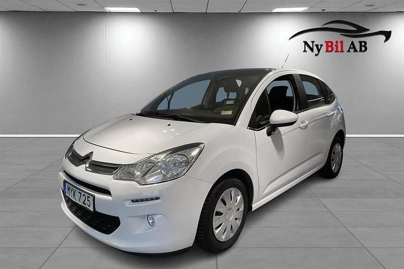 Vit Begagnad 2016 Citroën C3 Halvkombi | 54 900 kr (Bra pris) - Bild 1/4
