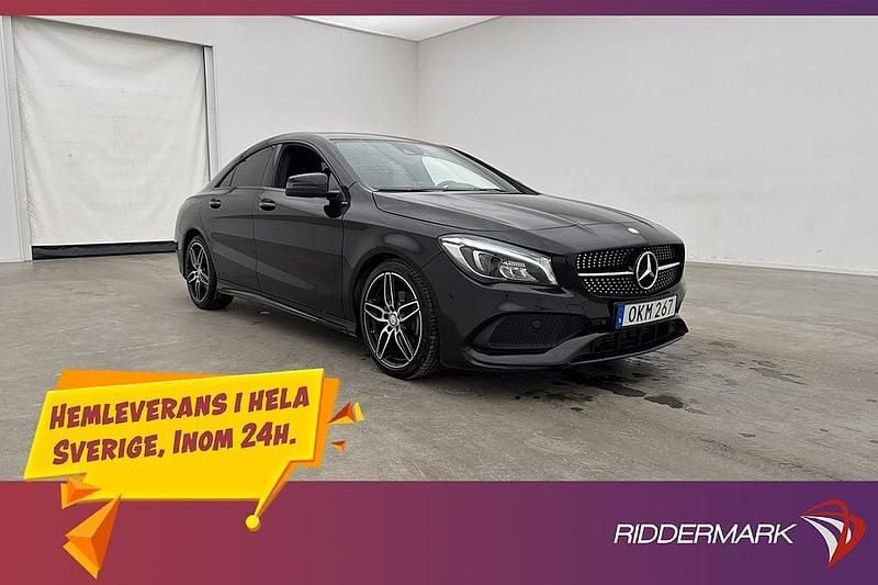 Svart Begagnad 2016 Mercedes CLA200 AMG Sedan | 248 900 kr (Lite dyr) - Bild 1/3