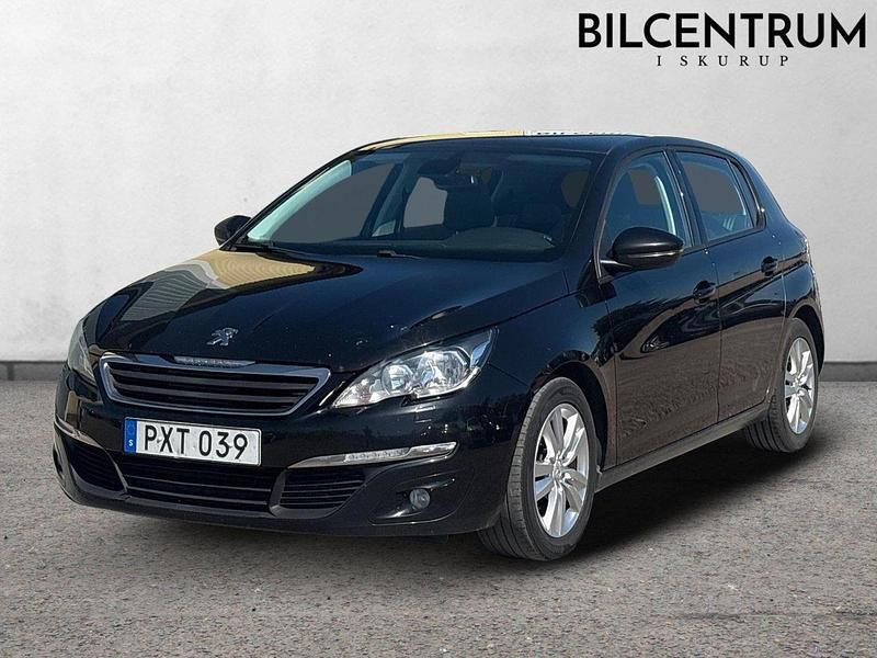Svart Begagnad 2014 Peugeot 308 Active Halvkombi | 49 900 kr (Marknadspris) - Bild 1/4