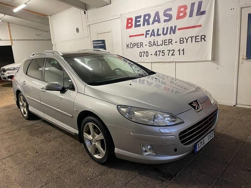 Ljusgrå Begagnad 2009 Peugeot 407 Kombi | 37 900 kr (Marknadspris) - Bild 1/4
