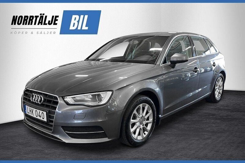 Grå Begagnad 2014 Audi A3 Sportback Halvkombi | 104 900 kr (Bra pris) - Bild 1/4