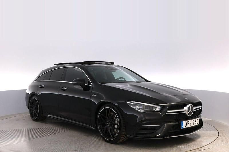 Svart Begagnad 2019 Mercedes CLA35 AMG AMG Kombi | 365 000 kr (Marknadspris) - Bild 1/4