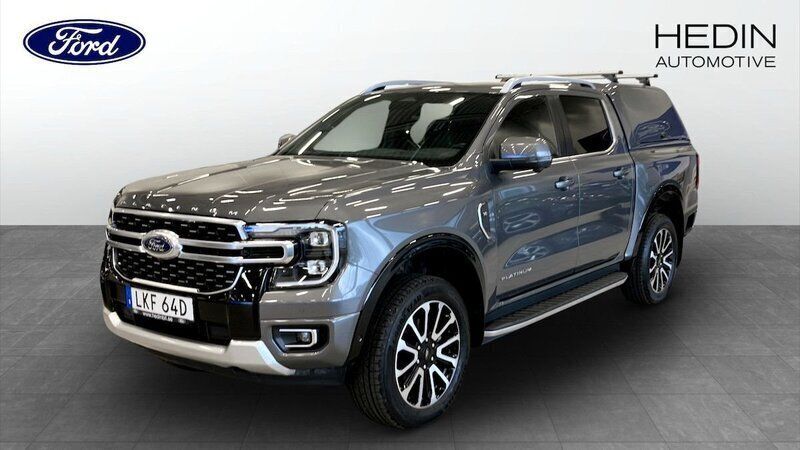 Grå Begagnad 2023 Ford Ranger Platinum Pickup | 781 125 kr - Bild 1/4