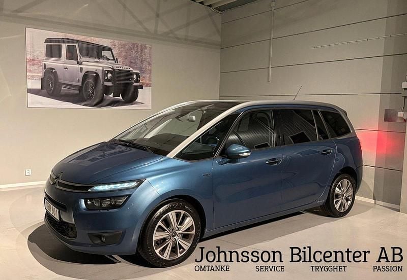 Blå Begagnad 2015 Citroën Grand C4 Picasso Exclusive Minibuss | 139 900 kr (Marknadspris) - Bild 1/4