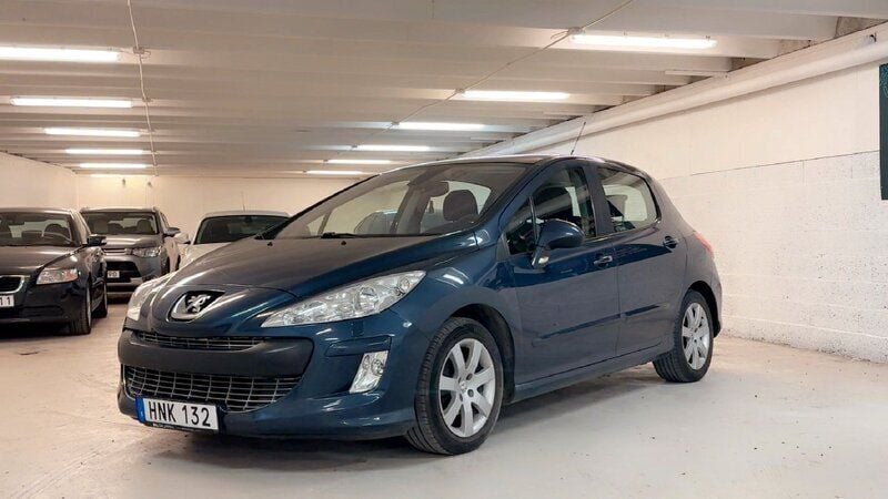 Mörkblå Begagnad 2008 Peugeot 308 Halvkombi | 53 000 kr (Lite dyr) - Bild 1/4