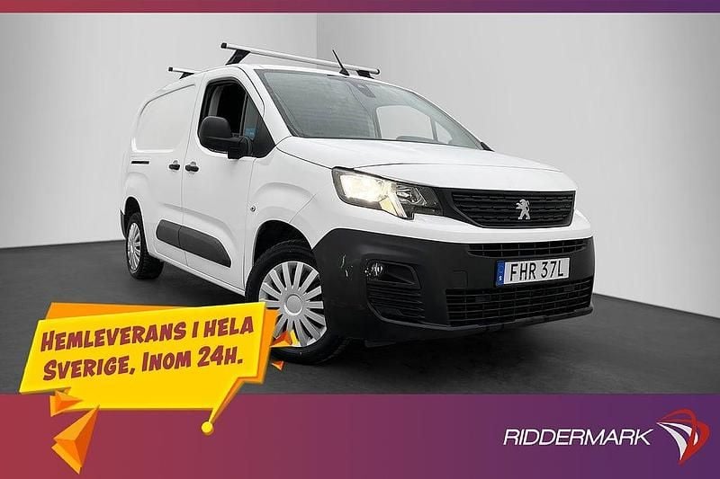 Vit Begagnad 2020 Peugeot Partner Minibuss | 189 800 kr (Marknadspris) - Bild 1/3