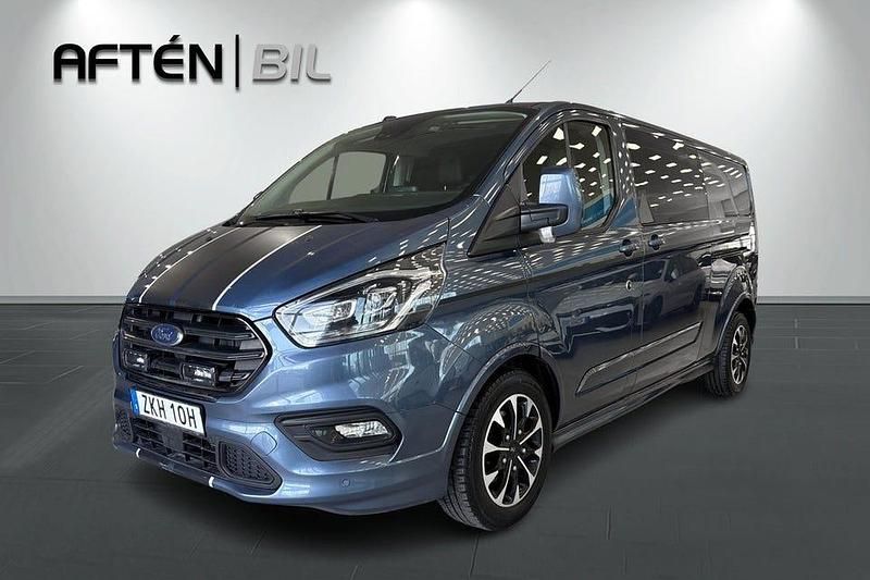 Blå Begagnad 2021 Ford Transit Custom Sport Van | 429 900 kr - Bild 1/3