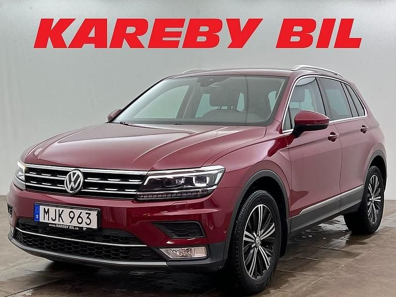Mörkröd Begagnad 2017 VW Tiguan GT SUV | 238 900 kr (Bra pris) - Bild 1/3