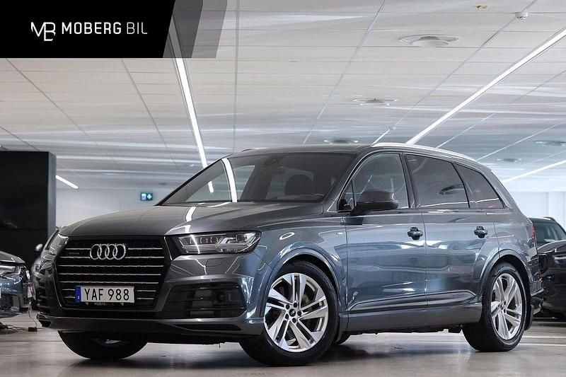 Grå Begagnad 2015 Audi Q7 S-Line SUV | 349 900 kr (Marknadspris) - Bild 1/3