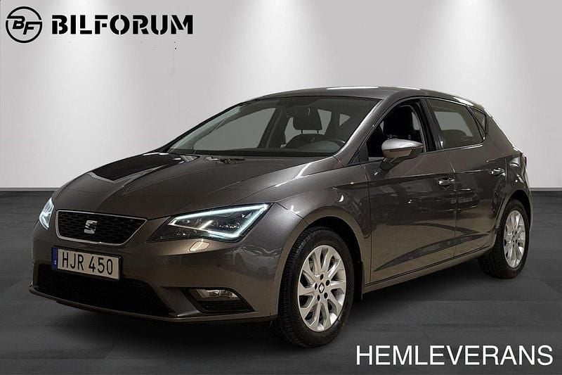Grå Begagnad 2016 Seat Leon Style Halvkombi | 87 900 kr (Bra pris) - Bild 1/4