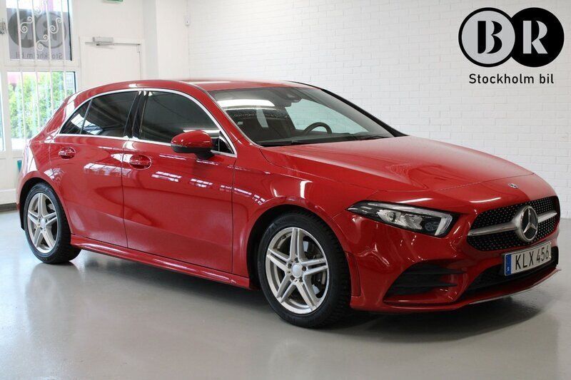 Röd Begagnad 2019 Mercedes A200 AMG Halvkombi | 229 900 kr (Bra pris) - Bild 1/4