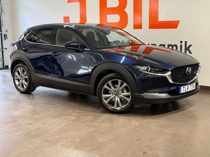 Blå Begagnad 2021 Mazda CX-30 Sky SUV | 274 900 kr (Marknadspris) - Bild 1/4