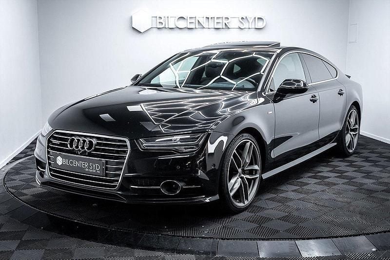 Svart Begagnad 2016 Audi A7 Sportback S-Line Halvkombi | 299 900 kr (Lite dyr) - Bild 1/4