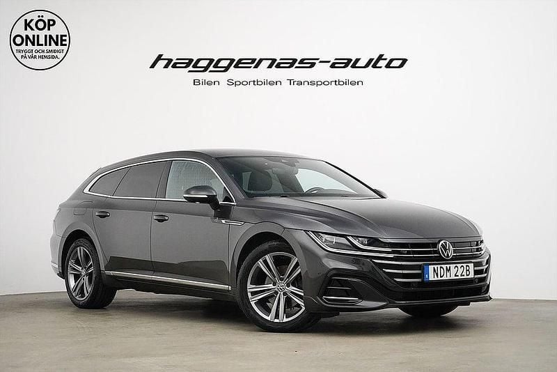 Mörkgrå Begagnad 2022 VW Arteon R-line Kombi | 269 000 kr (Marknadspris) - Bild 1/4