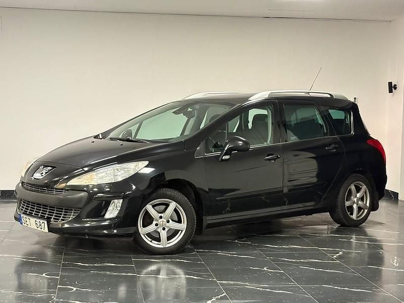 Svart Begagnad 2009 Peugeot 308 SW Kombi | 29 900 kr (Dyr) - Bild 1/4