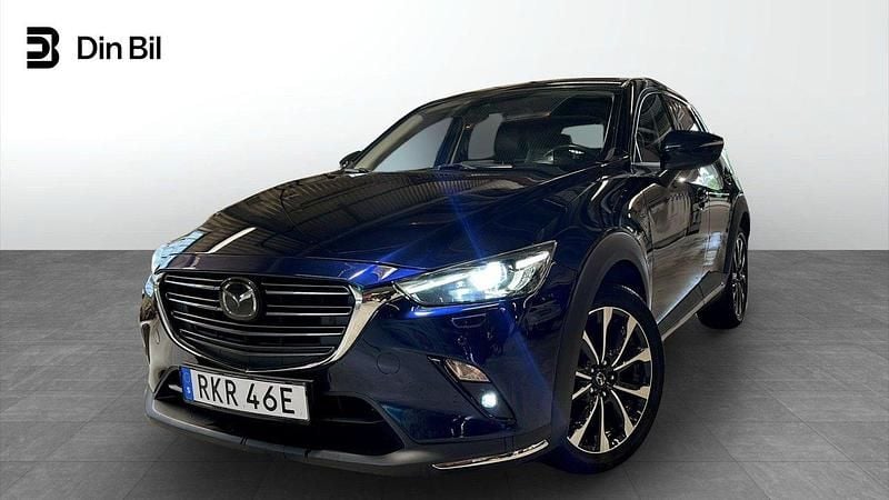 Blå Begagnad 2018 Mazda CX-3 SUV | 199 900 kr (Lite dyr) - Bild 1/4