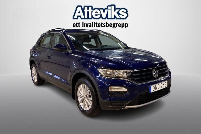 Blå Begagnad 2019 VW T-Roc Style SUV | 169 900 kr (Superpris) - Bild 1/4