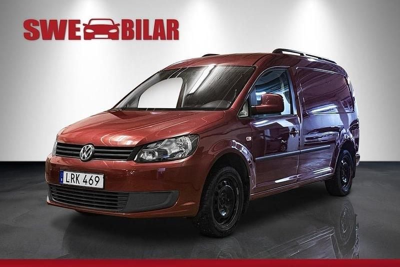 Röd Begagnad 2011 VW Caddy Maxi Minibuss | 99 000 kr (Marknadspris) - Bild 1/4