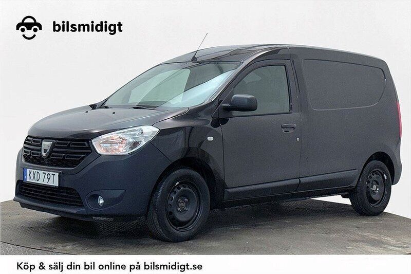 Svart Begagnad 2021 Dacia Dokker Express Van | 104 900 kr (Bra pris) - Bild 1/3