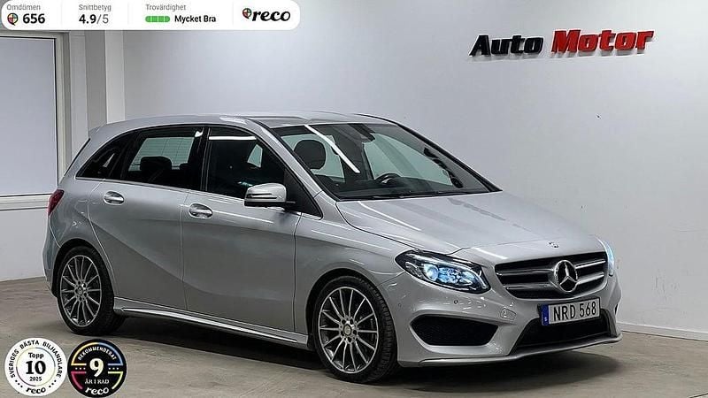 Begagnad Mercedes B200 AMG 136 HK (100 kW) 2015 Silver Minibuss
