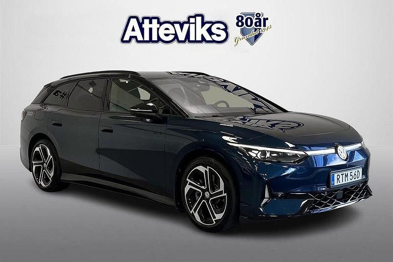 Blå Begagnad 2024 VW ID.7 GTX Sedan | 649 900 kr - Bild 1/4