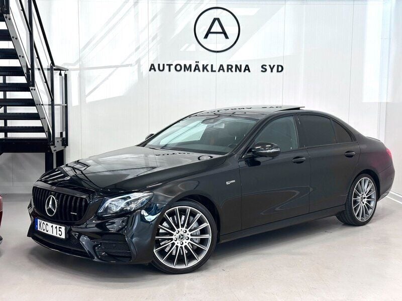 Svart Begagnad 2018 Mercedes E43 AMG AMG Sedan | 424 900 kr (Bra pris) - Bild 1/4