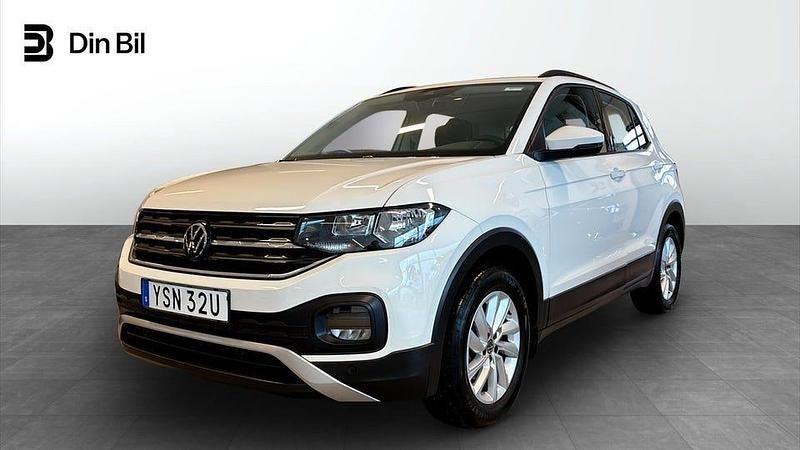 Vit Begagnad 2023 VW T-Cross SUV | 209 900 kr (Marknadspris) - Bild 1/4