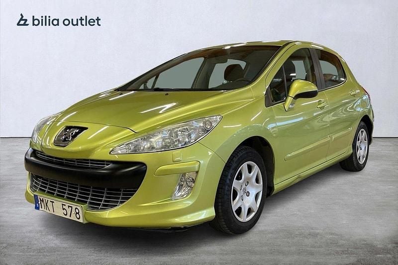 Ljusgrön Begagnad 2008 Peugeot 308 Halvkombi | 29 900 kr (Bra pris) - Bild 1/4