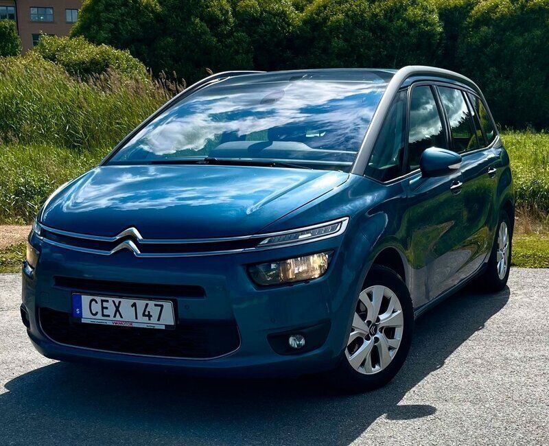 Blå Begagnad 2014 Citroën Grand C4 Picasso Minibuss | 84 900 kr (Marknadspris) - Bild 1/4
