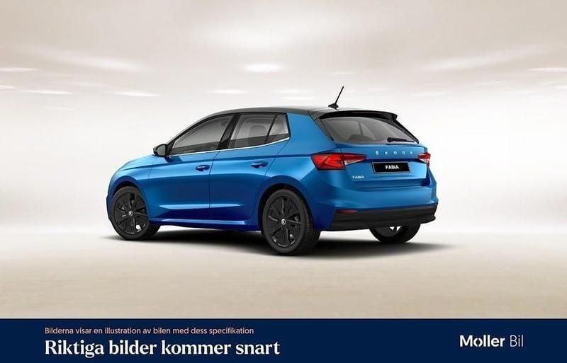 Blå Begagnad 2023 Skoda Fabia Style | 194 900 kr (Marknadspris) - Bild 1/4