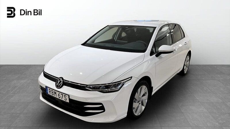 Vit Ny 2024 VW Golf VIII Life Halvkombi | 339 900 kr (Marknadspris) - Bild 1/4