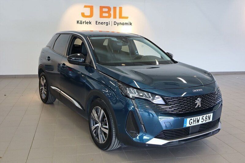 Blå Begagnad 2022 Peugeot 3008 Allure SUV | 269 900 kr (Marknadspris) - Bild 1/4