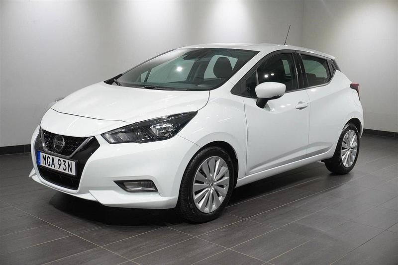 Vit Begagnad 2022 Nissan Micra Acenta Halvkombi | 174 800 kr (Marknadspris) - Bild 1/4