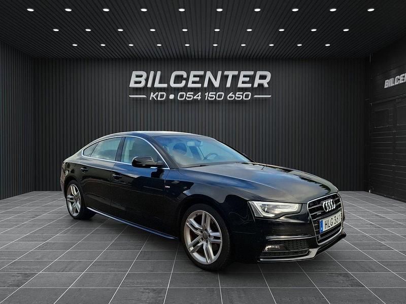 Svart Begagnad 2015 Audi A5 Sportback Sport Halvkombi | 179 900 kr (Lite dyr) - Bild 1/4