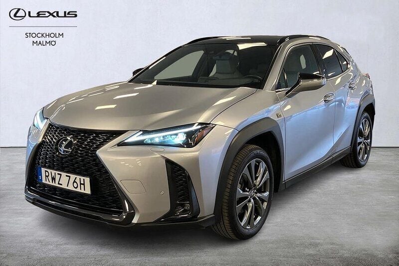 Grå Begagnad 2023 Lexus UX 250h E-FOUR F-Sport SUV | 329 000 kr (Bra pris) - Bild 1/4