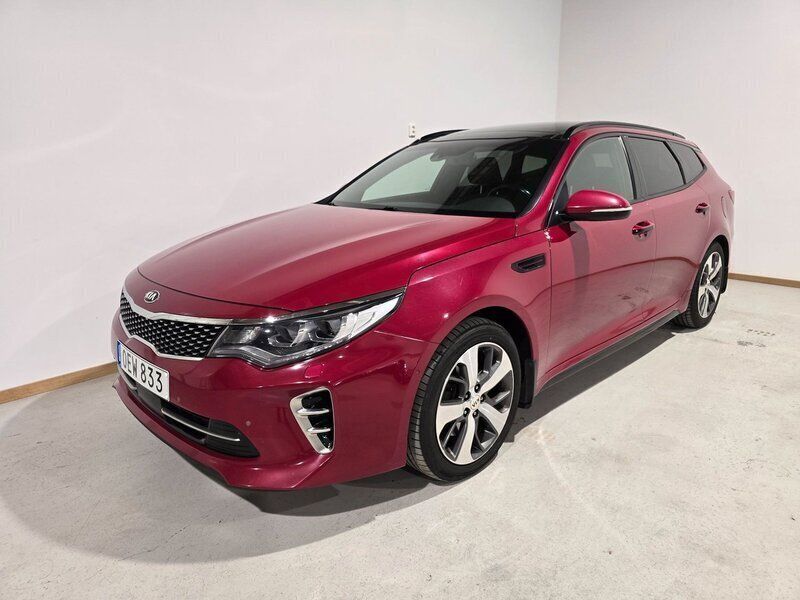 Röd Begagnad 2017 Kia Optima GT-Line Kombi | 155 000 kr (Marknadspris) - Bild 1/4