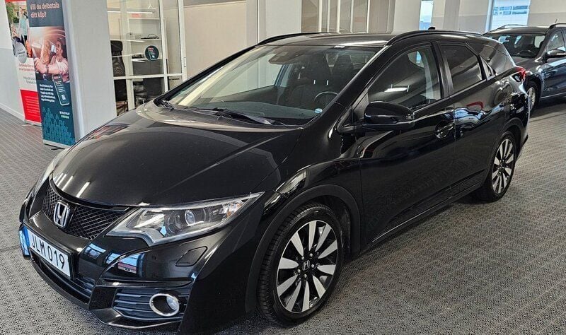 Svart Begagnad 2015 Honda Civic Elegance Kombi | 129 900 kr (Marknadspris) - Bild 1/4