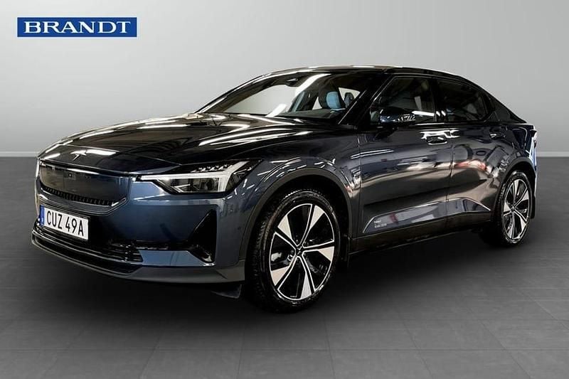 Mörkblå (blå) Begagnad 2024 Polestar 2 Plus Halvkombi | 444 900 kr (Bra pris) - Bild 1/4