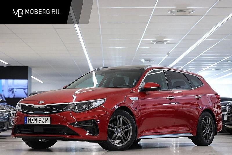 Röd Begagnad 2019 Kia Optima Hybrid Advance Sedan | 209 900 kr (Marknadspris) - Bild 1/3