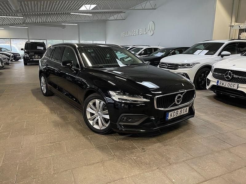 Svart (svart solid stone) Begagnad 2019 Volvo V60 Business Edition Kombi | 249 000 kr (Marknadspris) - Bild 1/4