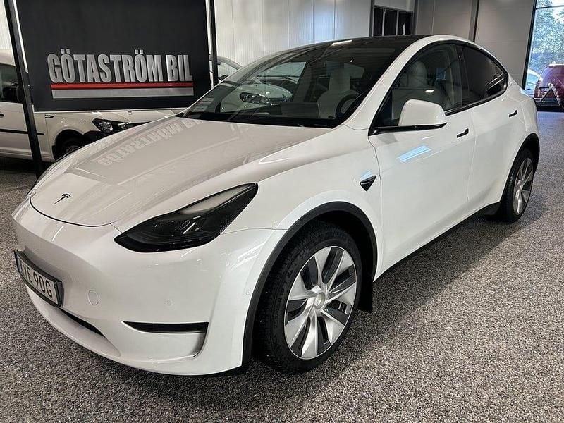 Vit Begagnad 2021 Tesla Model Y Long Range AWD SUV | 359 000 kr (Bra pris) - Bild 1/4