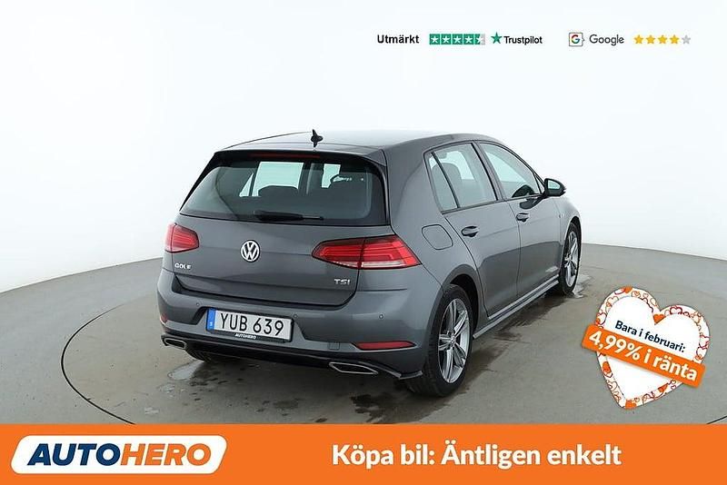 Begagnad VW Golf VII R-line 112 HK (82 kW) 2017 Grå Halvkombi
