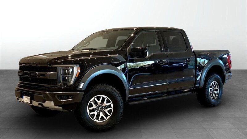 Svart Begagnad 2023 Ford F-150 Raptor Pickup | 1 243 750 kr (Dyr) - Bild 1/4