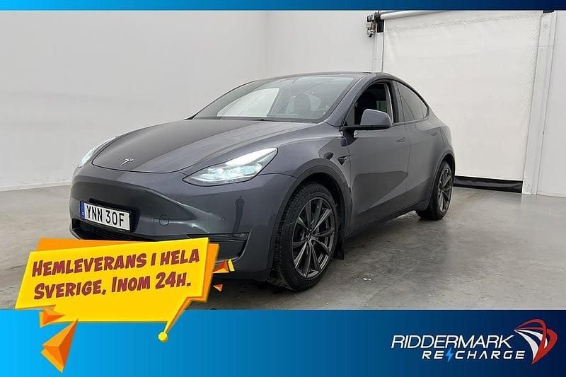 Grå Begagnad 2022 Tesla Model Y Long Range AWD SUV | 329 800 kr (Bra pris) - Bild 1/3