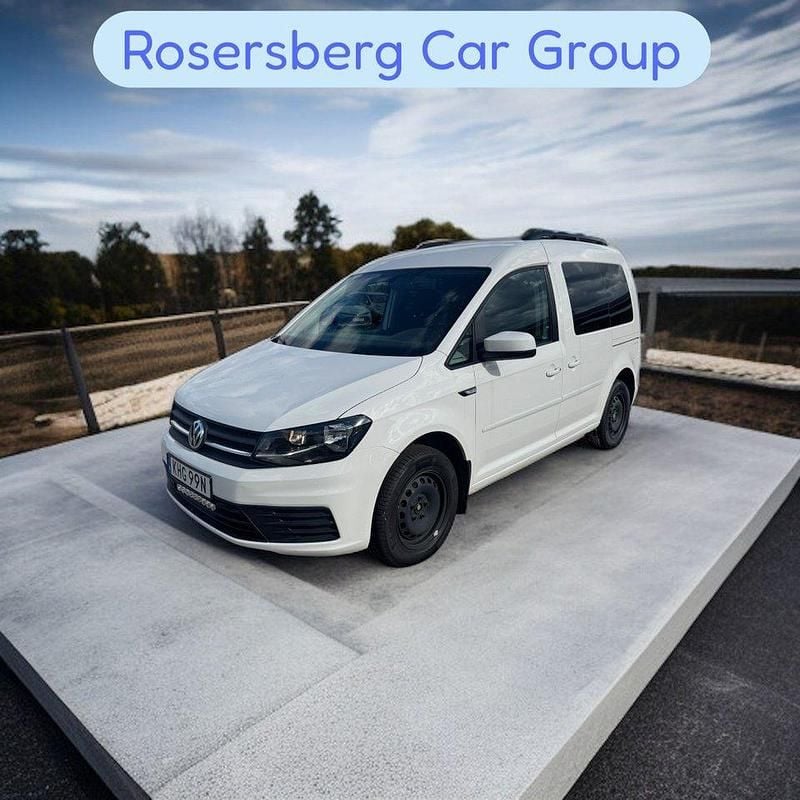 Vit Begagnad 2020 VW Caddy Life Minibuss | 179 900 kr (Marknadspris) - Bild 1/4