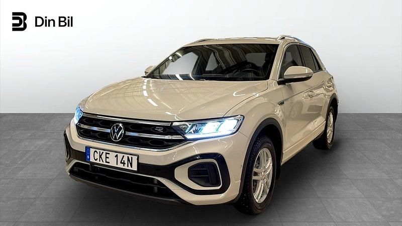 Grå Begagnad 2022 VW T-Roc R-line SUV | 349 900 kr - Bild 1/4